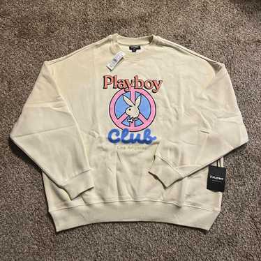 Cream playboy crewneck sweatshirt - Gem
