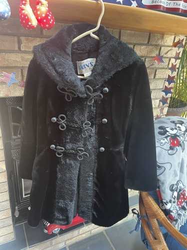 70's Vintage Davis of Boston エコファーコート Vintage 1970s Styled by Davis of Boston Black Fur Jacket