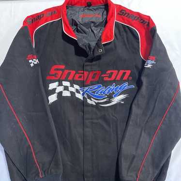 Snap-on スタジャン 赤黒 90's Nike Button snap JKT 古着 us古着 アメカジ ナイキ