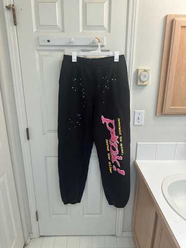【美品】【正規品】【最終値下げ】【鑑定タグ付き】Sp5der ピンクフーディ S Spider worldwide sp5der p*nk - Gem