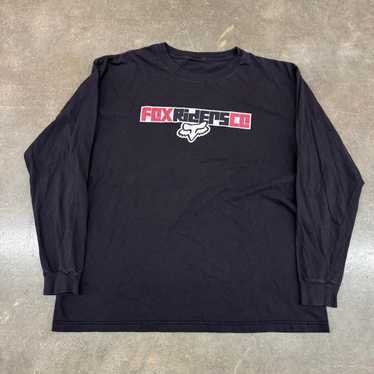 Y2K Fox Racing T-Shirt - Large - Gem