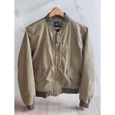 ジャケット・アウター OLD GAP / FA04 military gimmick jacket Vintage 2004 Men's Gap Nylon Cotton Blend Jacket Full Zip