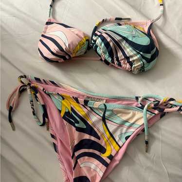 EMILIO PUCCI ビキニ 42 ピンク系・マルチカラー Iride Print Bikini Top – PUCCI Online Store