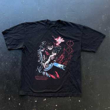 トップス ETHEREAL STUDIOS BERSERK GUTS & SCHIERKE Berserk ETHEREAL Graphic Print T-shirt Black Size XL Anime