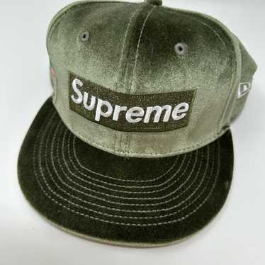 帽子 Supreme Lasered Twill Crusher Olive Supreme Chino Twill Crusher (SS24) - $58