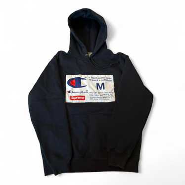 M/Supreme Champion Hooded/ネイビー/コラボパーカー Supreme Champion Zip Up Hooded Sweatshirt Navy Men's - SS24 - US