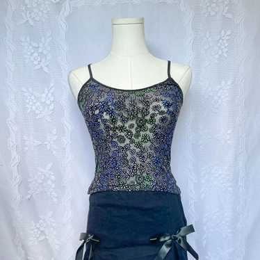 Vintage Women's Tank top - Black/Multi - XS – Y2K 