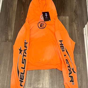 HELLSTAR hoodie Orange Mサイズ Hellstar Shine Orange Zip Up Hoodie Size Medium | eBay