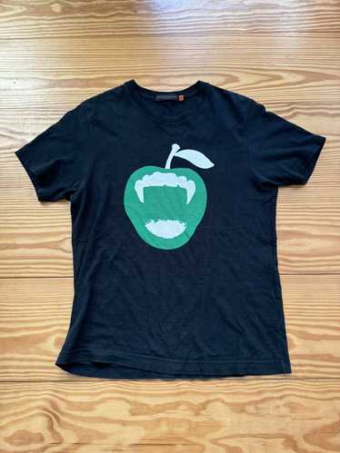 UNDER COVER アンダーカバー APPLE BONKERS Tシャツ UNDERCOVER - UNDER COVERスマイリーアップルTシャツ黒/アンダー