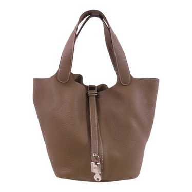 HERMES ブラウンレザー手袋 新品タグ付き Hermes picotin brown leather - Gem