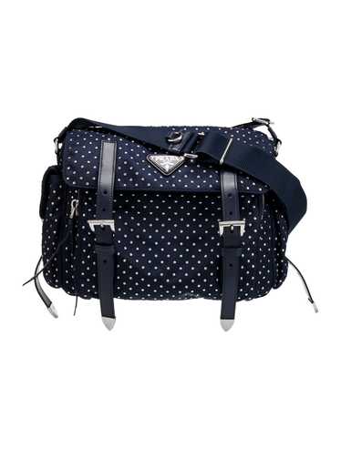 バッグ PRADA studded buckle shoulder bag Black Prada Buckle leather bag with studded belt | PRADA