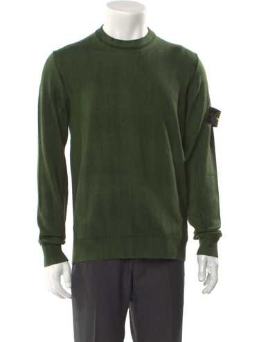 Stone Island Wool Pullover Green Long Sleeve