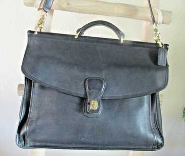 バッグ Vintage Coach Business Briefcase 5266 Coach G13- 5266 Vintage Beekman Black Briefcase/Laptop Bag W