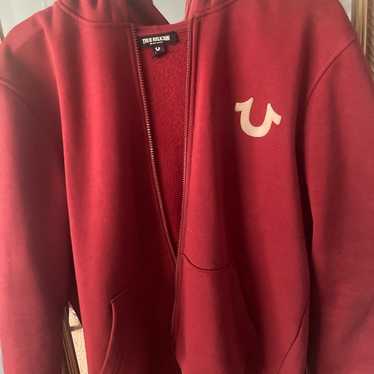 TRUE RELIGION ワインレッド パーカー L True Religion Red Regular Size Hoodies & Sweatshirts for
