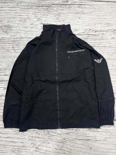 90s EMPORIO ARMANI ジャケット　52 ブラック　archive Emporio Armani Vintage 90s Archive Double Breasted Calf