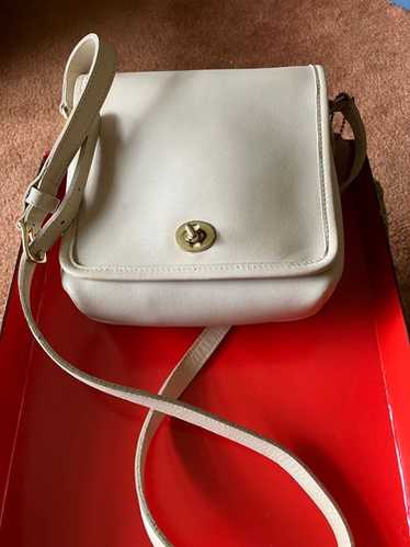 vintage coach old ✨ ivory White bag Coach legacy ivory leather - Gem