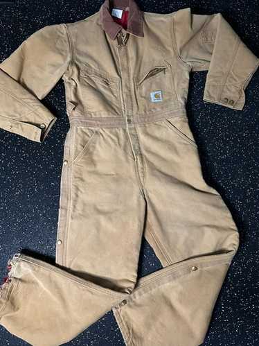 【USA-vintage】carhartt cover-all 80s 90s Vintage carhartt lined coveralls - Gem