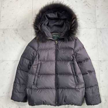 épine - emi　épine short down coat Epine Down Jacket Fur Ribbon Quilting Short Coat Cotton