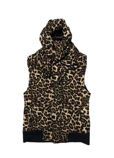 Designer Semantic design leopard jacket sleeveless - image 1