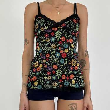 Vintage Women's Tank top - Multi/Black - M – Y2k f