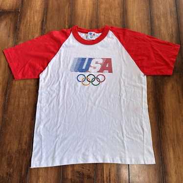 80s ロサンゼルス　オリンピック　ビンテージ　長袖シャツ　USA Levis usa olympics vintage - Gem