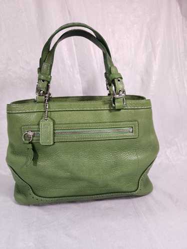 バッグ Very Rare Vintage Coach Derby Bag Greeen Coach Vintage Preowned RARE Bottle Green Rucksack Backpack