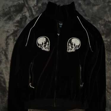 トップス number (n)ine velours track jersey y2k Number (N)ine Double Skull Velour Track Jacket – Justin Reed