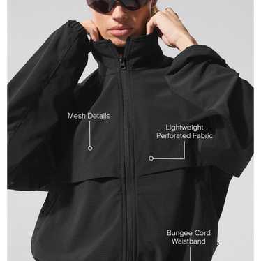 Alo Yoga ライトウェイト ツーウェイジップ スポーツジャケットブラックM MENS】POWER STRETCH ZIP UP HOODY パワーストレッチ ジップ