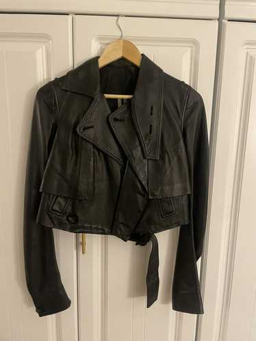 ジャケット RICK OWENS LAMBSKIN CROP BOMBER Rick Owens [NEW] 21FW CROPPED FLIGHT BOMBER | Grailed