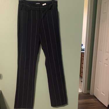 Express Barely Boot Columnist Mid Rise Pinstripe … - image 1