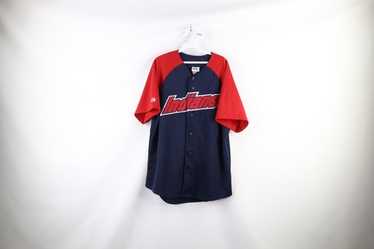 USA製 希少Cleveland Indians Majestic ジャージ Majestic Cleveland Indians MLB Baseball Jersey Size L/XL