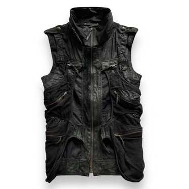 14th Addiction レザーベスト　KMRII好きにも 14th addiction leather jacket - Gem