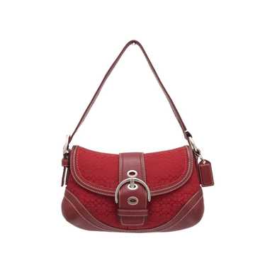 バッグ Coach Soho Signature Shoulder Bag Red COACH® | Soho Flap Bag In Regenerative Leather