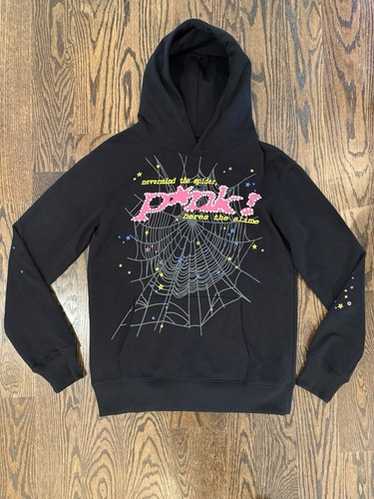 ミ*ピ様 【夏限定価格】sp5der Black Hoodie Sp5der Hoodie Men's Size Large Black Sp5der Worldwide Hoodie