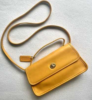バッグ Rare Vintage Coach Clutch Bag Pouch New 80s Vintage Coach Zip Top Carry All Leather Clutch 9972