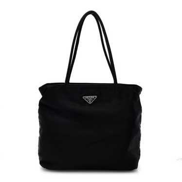 【PRADA】トートバッグ Nylon 1BG441 ★関税送料込み Prada Tessuto Nylon Saffiano Leather Black Top Zip Tote Bag