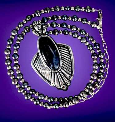 【Carolyn Pollack 】ヴィンテージ　リキッドシルバー　ネックレス Carolyn Pollack CP Navajo 925 Sterling Silver 5 Strand