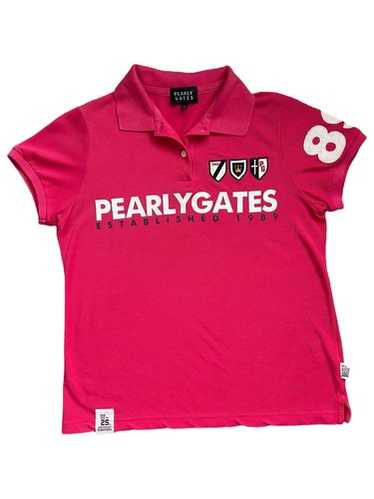 PEARLY GATES - 新品未使用 ラッセルノ RUSSELUNO NOISE LOGO POLO Pearly gates polo shirt - Gem