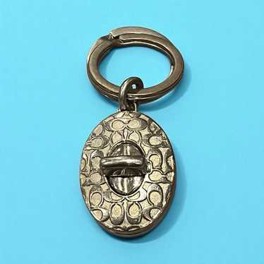 小物 Rare Vintage Coach Turn Lock Key Ring Vintage Coach Silver-Tone Turn Lock Key Ring | eBay