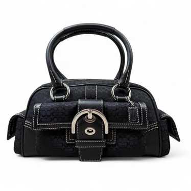 バッグ vintage coach old mini Boston BLACK Coach vintage mini boston - Gem