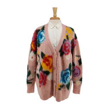 【専用】MIU MIU mohair cardigan 38 Miu Miu - Diamante Embroidered Mohair-Blend Cardigan