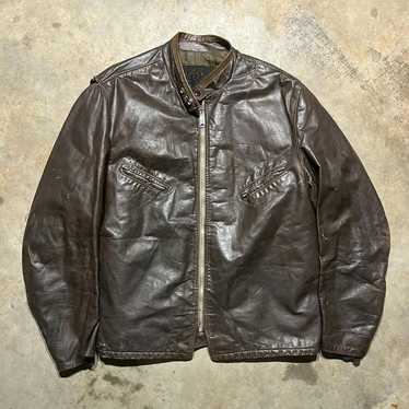 ビンテージ50〜60s フライトジャケット レザー ビンテージ 古着 バイカー 813072○ PAIR SLOPE STP-98F レザー ジャケット ブラック