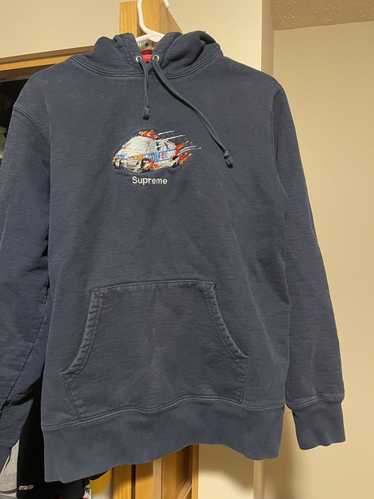 パーカー・フーディ Supreme Cop Car Hooded Sweatshirt AW 19 FW 19 WEEK 5 Supreme Cop Car Hooded Sweatshirt Ash Grey Men's - FW19 - US