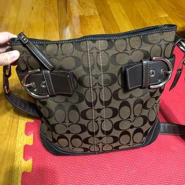 Vintage Coach Soho small satchel オールドコーチ VINTAGE COACH SOHO SMALL FLAP 4108 (sold) BLACK 丸みのある形