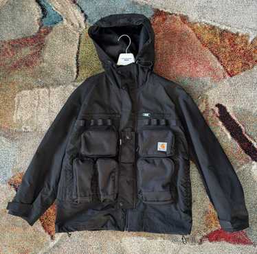 Carhartt x Junya Watanabe カバーオール M 黒 junya watanabe - BLACK JUNYA WATANABE X CARHARTT SYNTHETIC