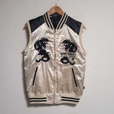 DOG TOWN BLACK DRAGON スカジャン L Vintage Dog Town Black Dragon Sukajan Souvenir Jacket | eBay