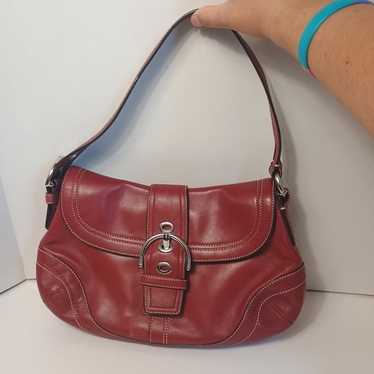 バッグ 00s archive coach Soho shoulder bag Y2K 00s Coach Soho One Shoulder Bag red Y2K