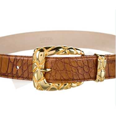 Escada gold leather belt - Gem