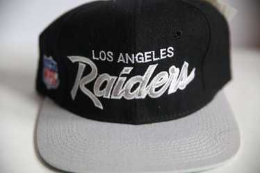 Vintage Los Angeles Raiders キャップ ブラック Los Angeles LA Raiders Script Classic Snapback Cap Hat
