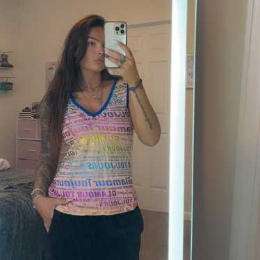D&G BEACH WEARドルチェ&ガッバーナタンクトップパイルy2k D&G BEACH WEARドルチェ&ガッバーナタンクトップパイルy2k